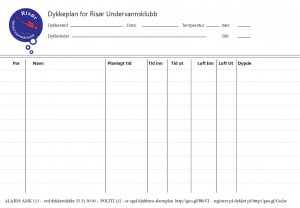 Dykkeplan for RUK